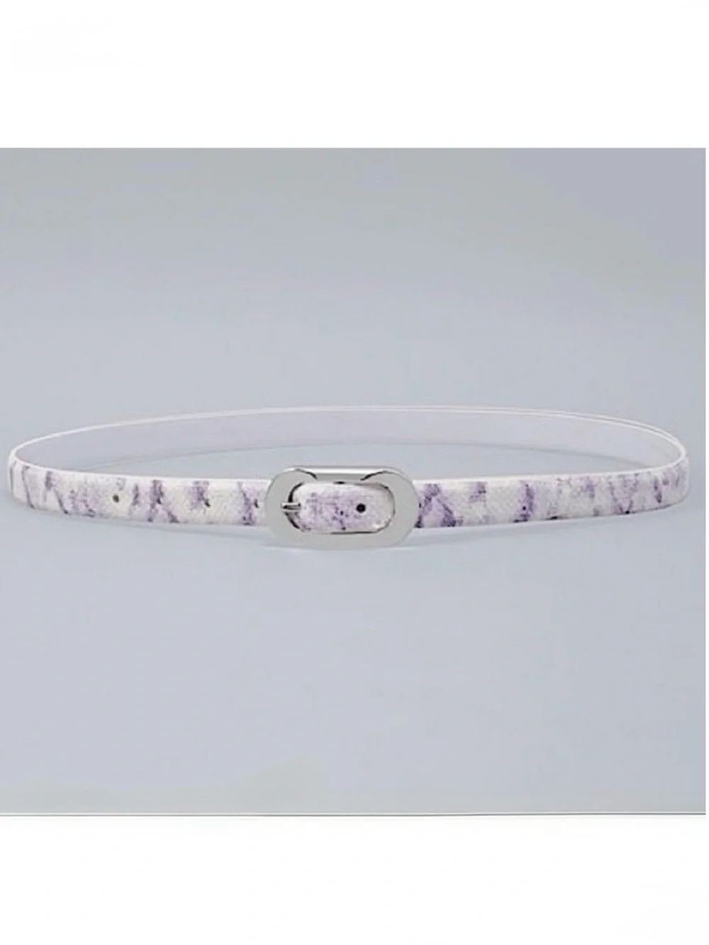 WHBM REVERSIBLE SNAKE PRINT PATENT BELT